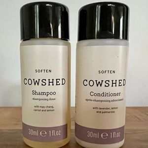 COWSHED Soften Shampoo & Conditioner - Brand New - Travel Size